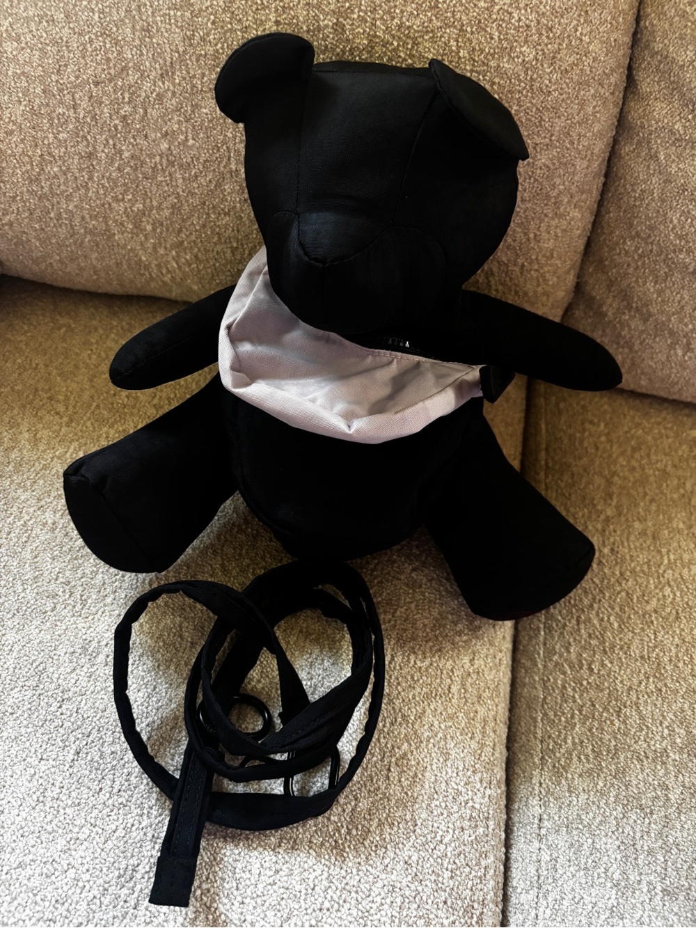 BAGGU Black Bear Bag with Crescent Bag Charm